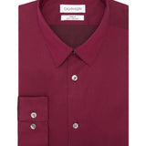 Calvin Klein Men's Slim Fit Non Iron Stain Shield Solid Dress Shirt Red Size 17X32X33