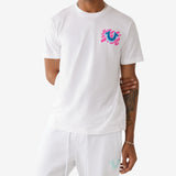 True Religion Men's Paint Brush Graphic Tee White Size Large