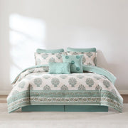 Sofia Flower Block Bouquet Cotton Comforter Set