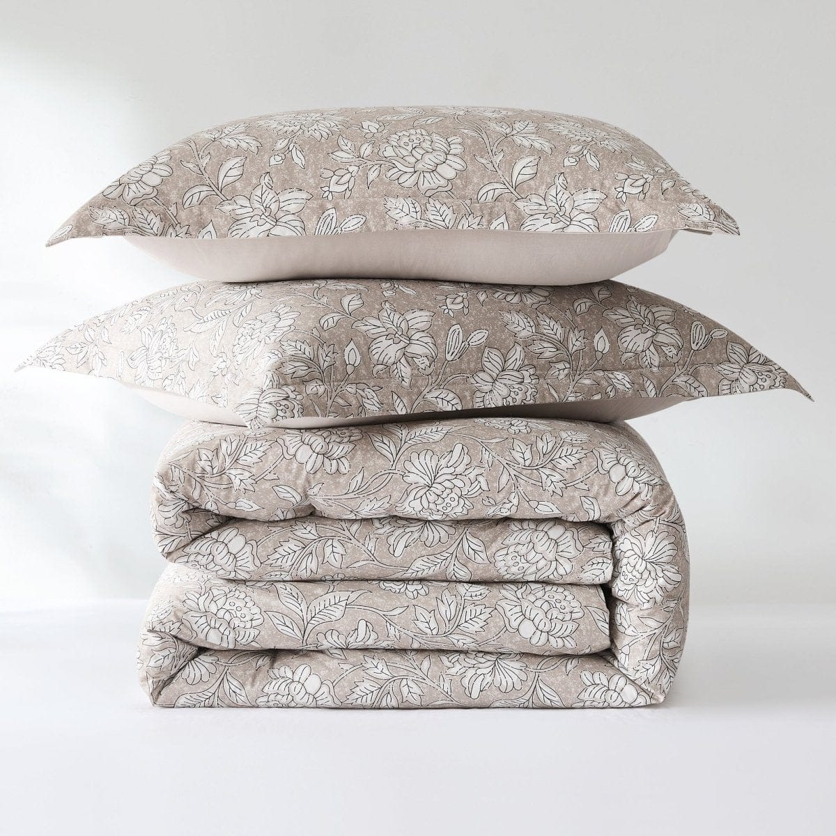 Zara Floral Block Cotton Comforter 8pc Set