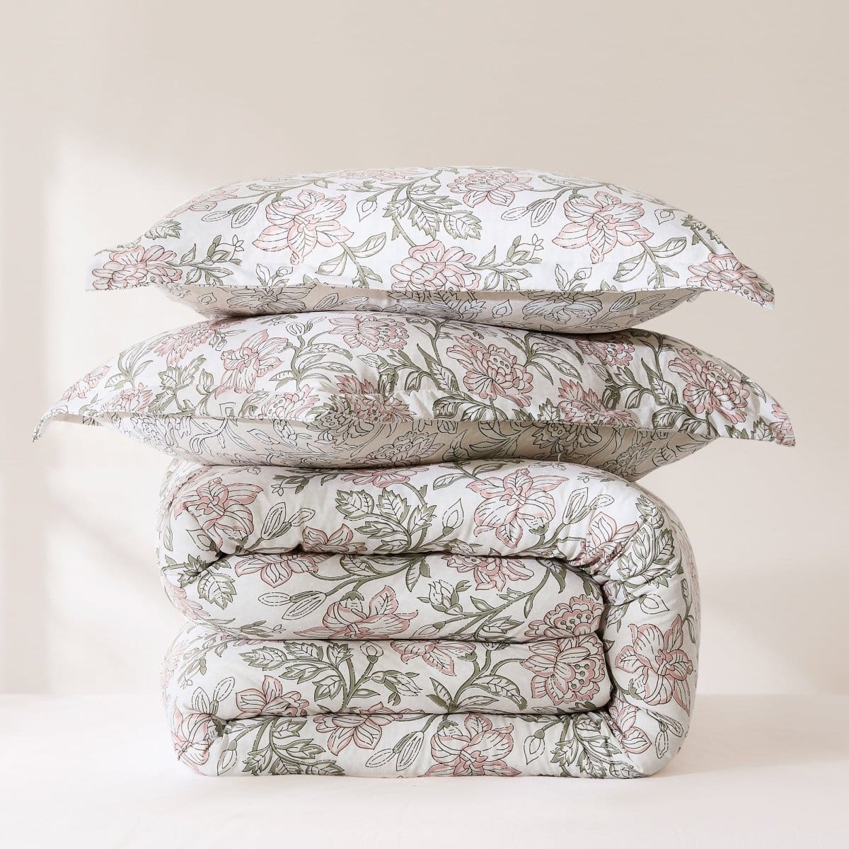 Zara Floral Block Reversible Comforter 3pc Set