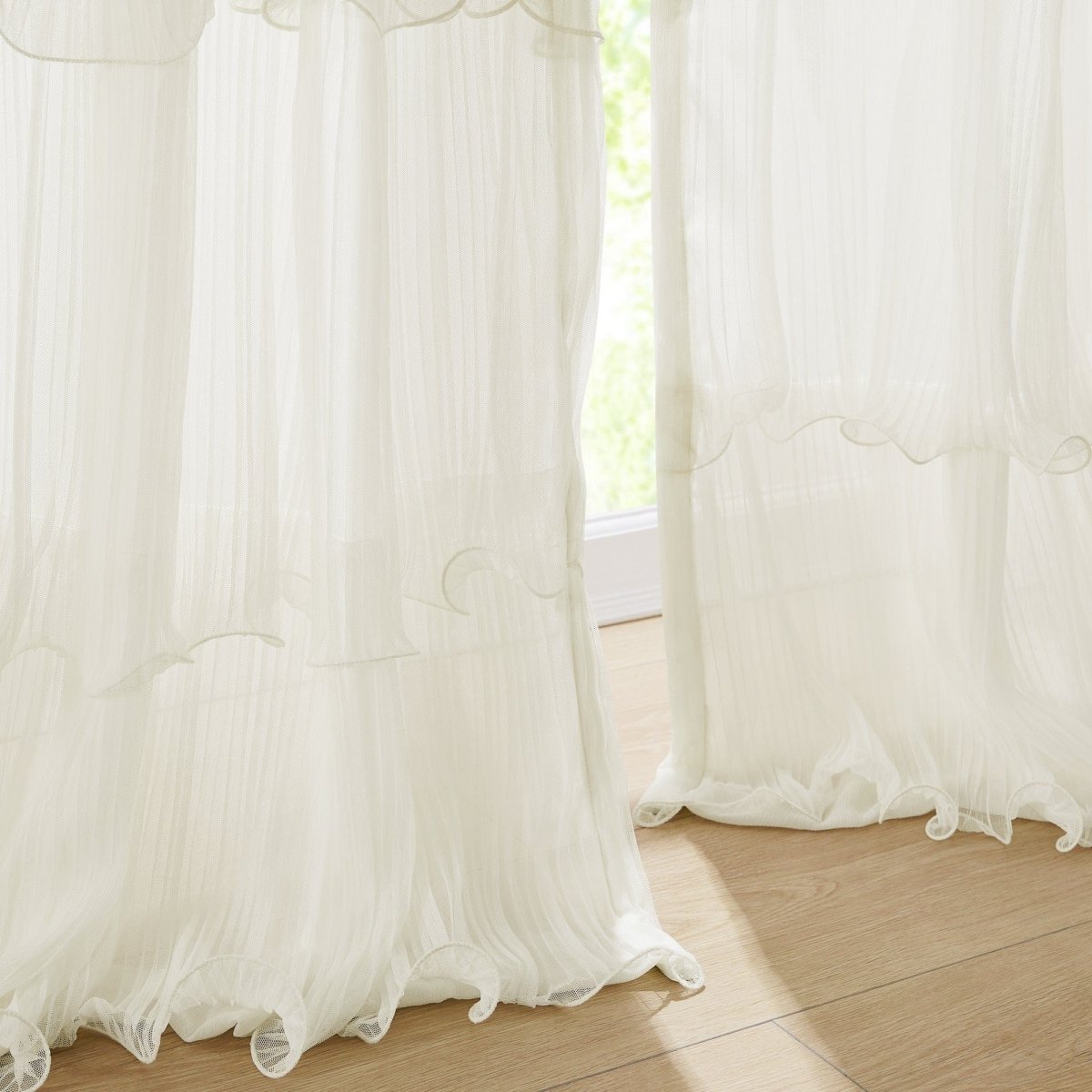 Georgette Sheer Window Curtain Panels