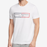 Tommy Hilfiger Men's Modern Essentials Logo Graphic T Shirt White Size Large