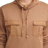 Calvin Klein Women's Funnel Neck Sweater Brown Size Medium