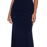 Betsy & Adam Womens Beaded Maxi Evening Dress Size 6