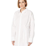 Free People Women's Taia Shirtdress White Size X-Large