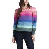 Vince Camuto Women's Long Sleeve Color Block Sweater Pink Size XS