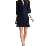 Riley & Rae Leyla Lace Dress Preppy Navy Blue Size L