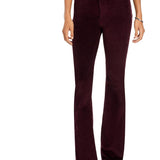 rag & bone Casey Corduroy High Rise Flare Jeans Burgundy