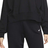 Nike Sportswear Oversize Cotton Jersey Hoodie in Black/White Size XS