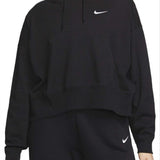 Nike Sportswear Oversize Cotton Jersey Hoodie in Black/White Size XS
