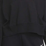 Nike Sportswear Oversize Cotton Jersey Hoodie in Black/White Size XS