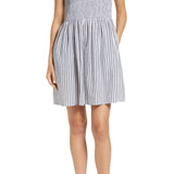 French Connection Women's White Smocked Dress Size 4