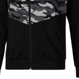 Puma Men's Contrast Camo Full Zip Track Jacket Black Size Large