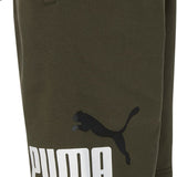 Puma Men's Big Fleece Logo Shorts Green Size XX-Large