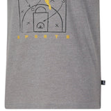 Puma Men's Basketball Court Graphic Short-Sleeve Crewneck T-Shirt Gray Size Large