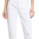 AG Ex-Boyfriend Slouchy Slim Crop Jeans in 1 Year Base White , Size 25