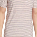 Rails Valencia Stripe Pocket Hemp & Organic Cotton T-Shirt In Rose Indigo Stripe Size X-Large
