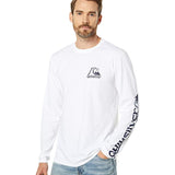 Quiksilver Men's Rolling Circle MU1 T-shirt White Size Small