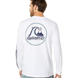 Quiksilver Men's Rolling Circle MU1 T-shirt White Size Small