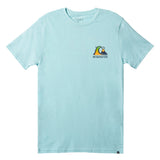 Quiksilver Men's River Bend Graphic Tee Blue Size Large