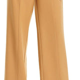Avec Les Filles Cutout Waist Wide Leg Pants Camel