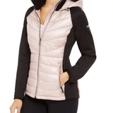 Calvin Klein Women's Hooded Side Panel Jacket Pink Size Medium