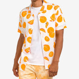 Junk Food Men's Herber Camp Shirt White Size Small