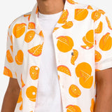 Junk Food Men's Herber Camp Shirt White Size Small