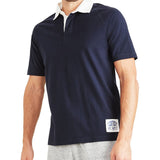 Dockers Men's Regular-Fit Rugby Shirt Blue Size XL