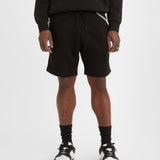 Levi's Men's Seasonal Relaxed Fit Elastic Waistband Sweatshorts Black Size XX-Large