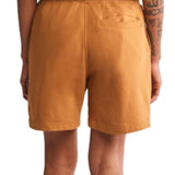 Timberland Men's Woven Badge Sweatshort Orange Size Large