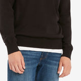Tommy Hilfiger Men's Signature Solid Crew Neck Sweater Black Size Small