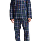 Ralph Lauren Men's Plaid Woven Cotton Pajamas Blue  Size Large