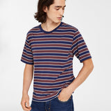 Levi S Men's Relaxed Striped T-Shirt Blue Size Medium