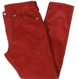 Levi's Men's 512 Corduroy Slim Tapered Leg Jeans Red Size 34X32