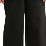 Eileen Fisher High Waist Wide Leg Crop Pants In Black Size 2X