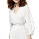 Kensie Women's V Neck Dress White Size 6
