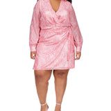 Michael Kors Women's Zebra Print Dress Pink