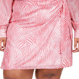 Michael Kors Women's Zebra Print Dress Pink