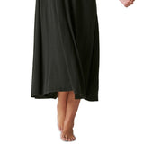 Lucky Brand Women's Lace Button Front Midi Dress Black Size Large