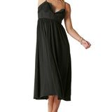 Lucky Brand Women's Lace Button Front Midi Dress Black Size Large