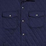 Ralph Lauren Men's Quilted Snap Up Shirt Jacket Blue Size X-Large