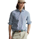 Ralph Lauren Men's Classic Fit Striped Oxford Shirt Blue Size X-Large