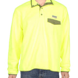 Ralph Lauren Men's Fleece Half Snap Pullover Yellow Size Small