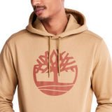 Timberland Men's Core Regular Fit Logo Hoodie Brown Size Small
