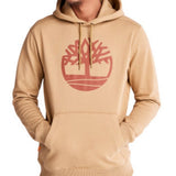 Timberland Men's Core Regular Fit Logo Hoodie Brown Size Small