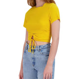 BCBGeneration Lace-Up Shirt W1VX3T23 in Red Size Medium