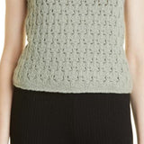 Vince Crochet Wool & Cashmere Camisole in Artichoke , Size X-Large