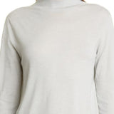 Vince Funnel Neck Wool Blend Sweater in Silverstone , Size X-Large